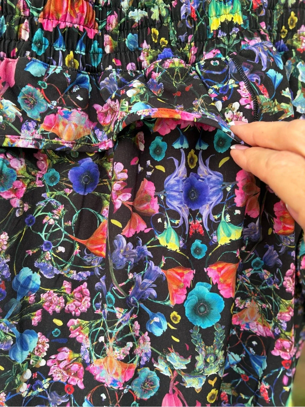 LULULEMON Hotty Hot High-Rise Skirt Skort Flowerscope BlackMulti Size 12